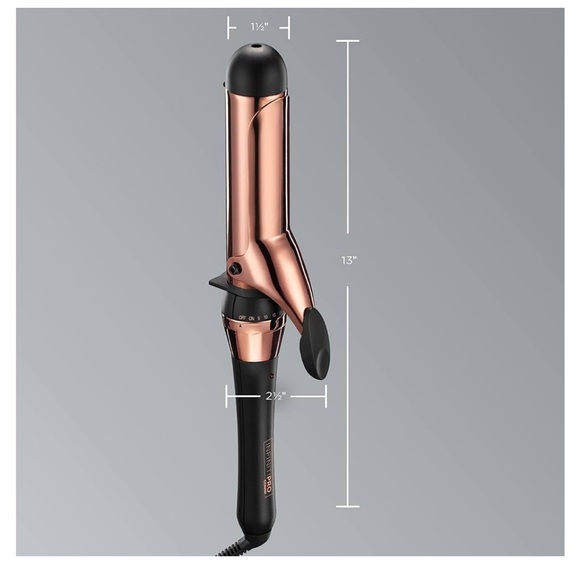 INFINITIPRO BY CONAIR Rose Gold Titanium 1 1/2-Inch Curling Iron - Picture 6 of 12